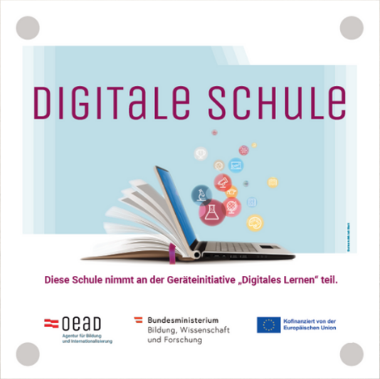 Schild Geräteinitiative Digitale Schule